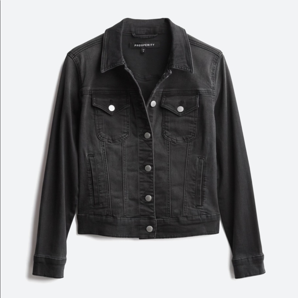 Prosperity Jolene Stretch Black Denim Jacket